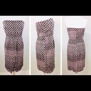 Banana Republic Striped Strapless Sz 8 MultiColor